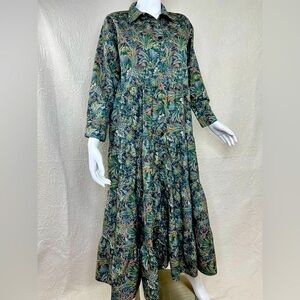 Daphne Wilde Giovanna Tiered Midi Dress Liberty of London Fabric